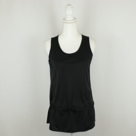 REI Women's Small Black Drawstring Waist Scoop Neck Quick Dry Tank Top - Picture 1 of 8